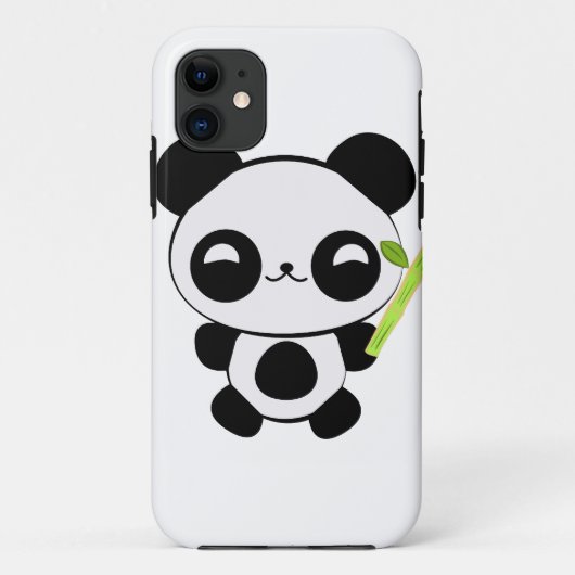 Happy Baby Panda iPhone Case (Achterkant)