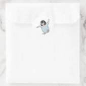 Happy Baby Penguin Ronde Sticker (Tas)