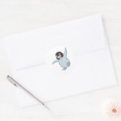 Happy Baby Penguin Ronde Sticker (Envelop)