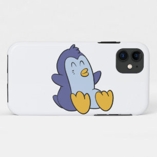 Happy Baby pinguin achtergrondkleur kiezen Case-Mate iPhone Case
