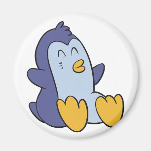 Happy Baby pinguin   achtergrondkleur kiezen Magneet