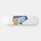 Happy Baby pinguin | achtergrondkleur kiezen Persoonlijk Skateboard (Horizontaal)