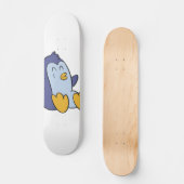 Happy Baby pinguin | achtergrondkleur kiezen Persoonlijk Skateboard (Voorkant)