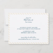 Happy Baby Sloth 2e verjaardag Kaart (Achterkant)