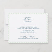 Happy Baby Sloth 2e verjaardag Kaart (Achterkant)