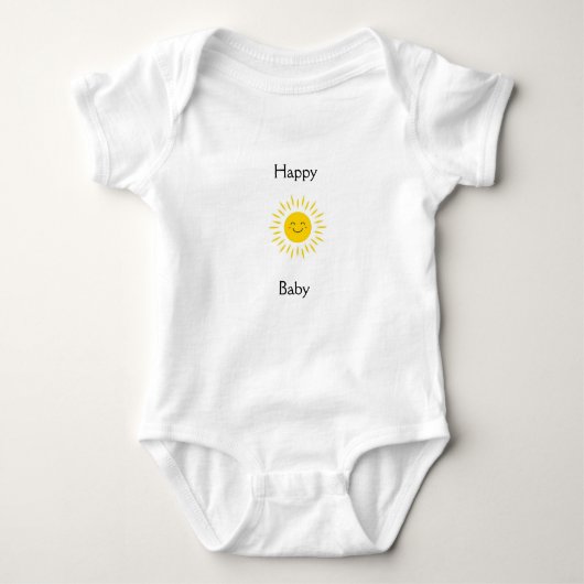 Happy Baby Smiling Sun One Piece Romper (Voorkant)