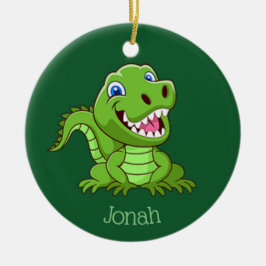 Happy Baby T-Rex Dinosaur Ornament