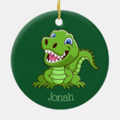 Happy Baby T-Rex Dinosaur Ornament (Achterkant)