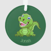 Happy Baby T-Rex Dinosaur Ornament (achterkant)