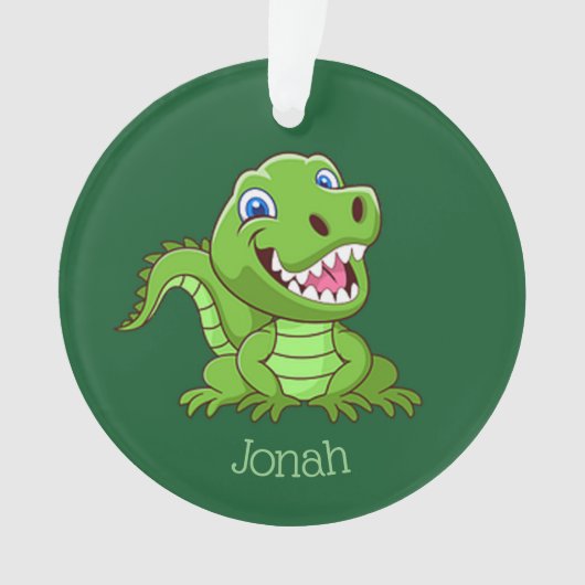 Happy Baby T-Rex Dinosaur Ornament (voorkant)