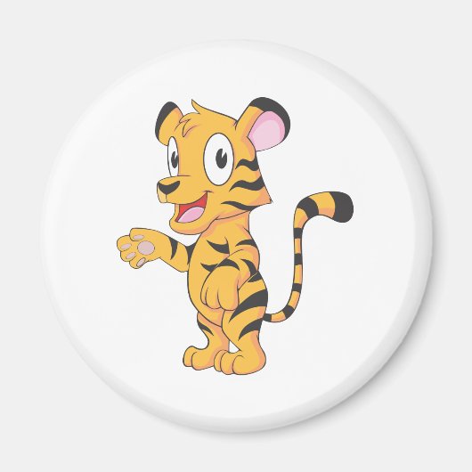Happy Baby Tiger Cub Magneet (Voorkant)