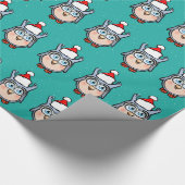 Happy Baby Uil met kerst Pet Cadeaupapier (Hoek)