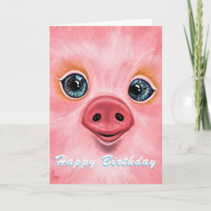 Happy Baby Varken Verjaardag Kaart Funny