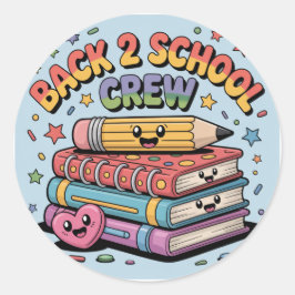 Happy Back 2 schoolpersoneel Ronde Sticker