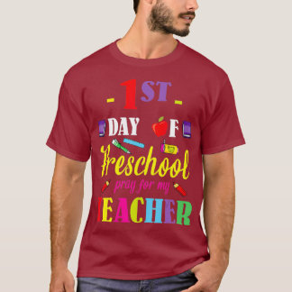 Happy Back School 1e dag van de kleuterschool bidd T-shirt
