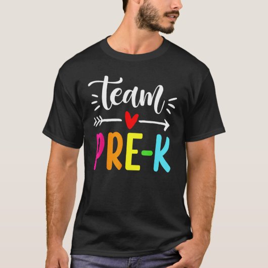Happy Back To School Team Pre K Preschool Teacher  T-shirt (Voorkant)