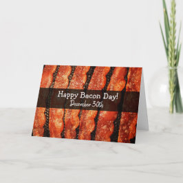 Happy Bacon Day op 30 december Kaart