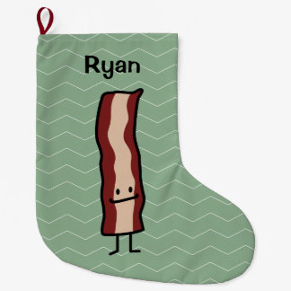 Happy Bacon Smirk Classic Design Grote Kerstsok