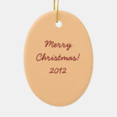 Happy Bacon Smirk Classic Design Keramisch Ornament (Achterkant)