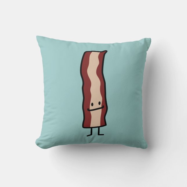 Happy Bacon Smirk Classic Design Kussen (Voorkant)