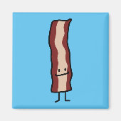 Happy Bacon Smirk Classic Design Magneet (Voorkant)