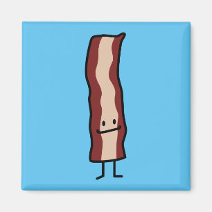 Happy Bacon Smirk Classic Design Magneet