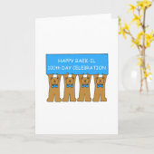 Happy Baek-il 100th Day Celebration for Boy. Kaart (Gele Bloem)