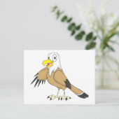Happy Bald Eagle Briefkaart (Staand voorkant)
