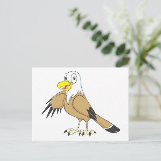 Happy Bald Eagle Briefkaart (Staand voorkant)
