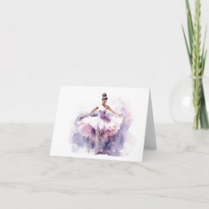 Happy Ballerina Dancing BLANK Kaart
