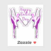 Happy Ballet Day Sticker (Vel)