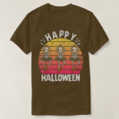 Happy Balletween Skeleton Ballerina Dancing Skelet T-shirt (Design voorkant)