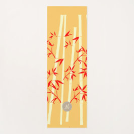 Happy Bamboo Zen Light Custom Monogram Yogamat