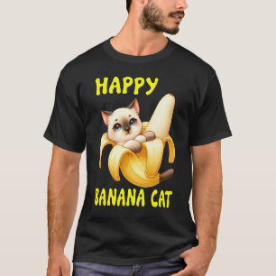 Happy Banana Cat: Schil het geluk T-shirt