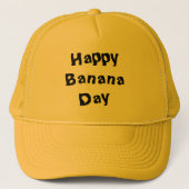 Happy Banana Day Trucker Hat Trucker Pet (Voorkant)