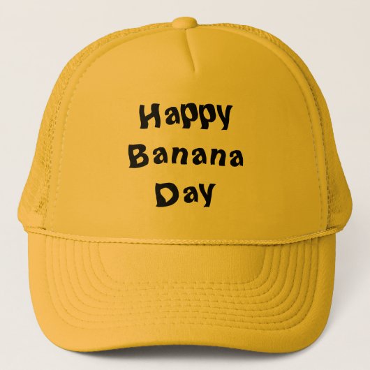 Happy Banana Day Trucker Hat Trucker Pet (Voorkant)