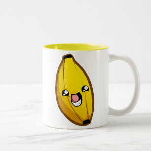 Happy Banana-Mok Tweekleurige Koffiemok