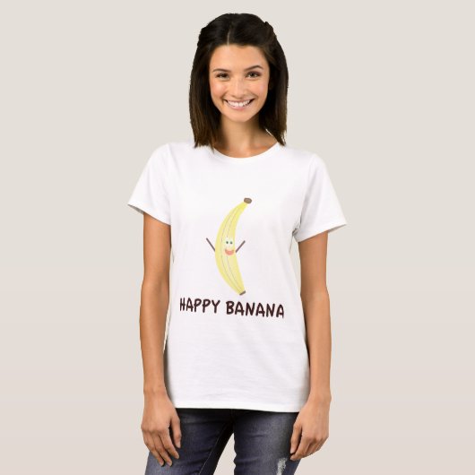 Happy Banana Shirt (Voorkant volledig)