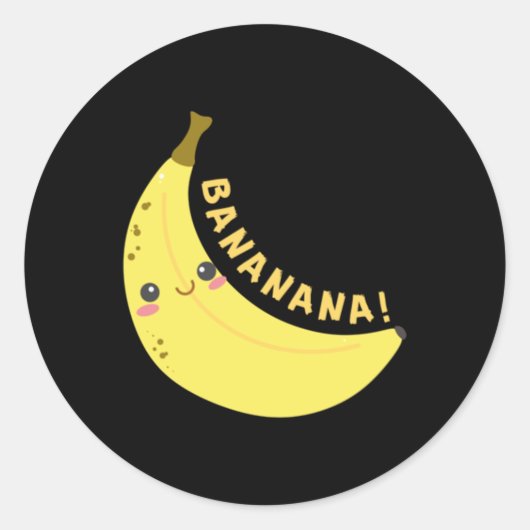 Happy Banana Sticker (Voorkant)