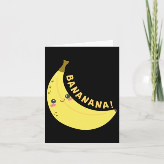 Happy Banana Sticker Kaart (Voorkant)