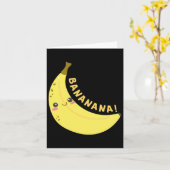 Happy Banana Sticker Kaart (Gele Bloem)