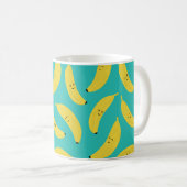 Happy Bananas Cute Fruit Pattern Koffiemok (Voorkant rechts)