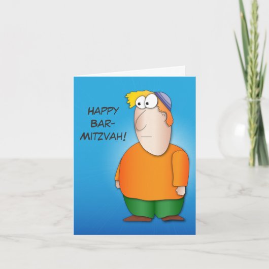 Happy bar mitzva wenskaart kaart (Voorkant)