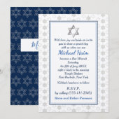 Happy Bar Mitzvah 20XX Tefillin Stylish Kaart (Voorkant / Achterkant)