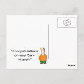 Happy Bar Mitzvah Briefkaart (Achterkant)