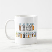 Happy Bar Mitzvah Cartoon Cats Koffiemok (Links)