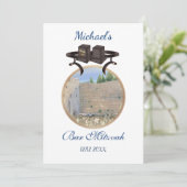 Happy Bar Mitzvah Jerusalem Kotel Tefillin Gold Kaart (Staand voorkant)