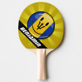 Happy Barbados-vlag Tafeltennisbatje