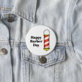 Happy Barber Day Button (In situ)