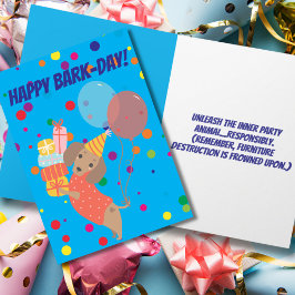 Happy Bark-Day Funny Teckel Verjaardag Kaart